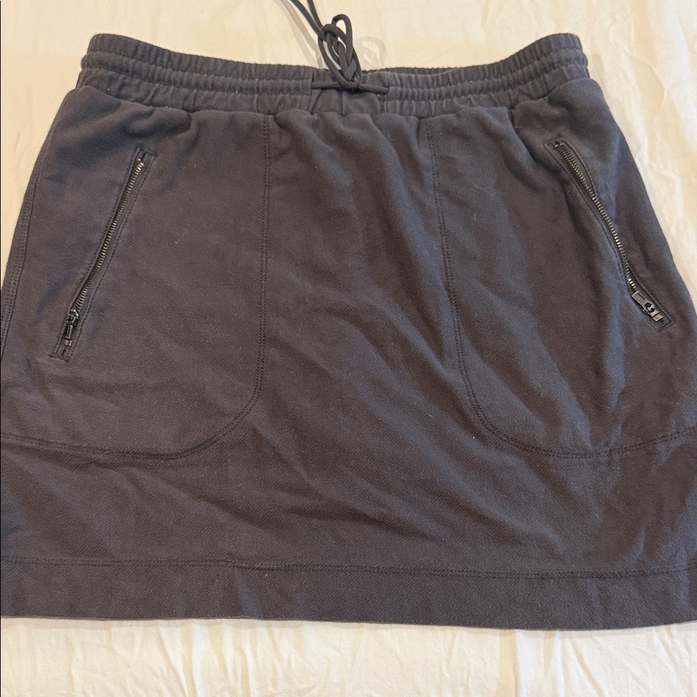 Casual Black Skort